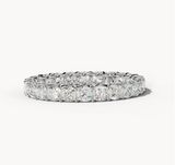 Diamond wedding band - cushion - Lab-Grown