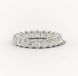 Diamond wedding band - oval - lab-grown