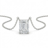 The Solvere Emerald Pendant Necklace - Natural