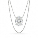 The Solvere Oval Pendant Necklace - Natural