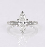 Pavè Marquise Engagement Ring - Natural