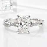 Petite Twisted - Radiant - Engagement Ring - Lab-Grown