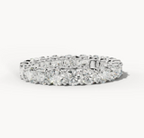 Diamond wedding band - Round - Natural