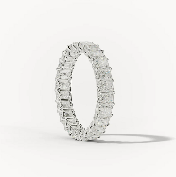 Diamond wedding band - radiant - lab-grown