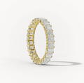 Diamond wedding band - radiant - lab-grown