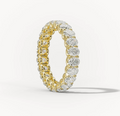 Diamond wedding band - oval - lab-grown
