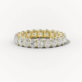 Diamond wedding band - oval - lab-grown