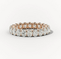 Diamond wedding band - oval - lab-grown