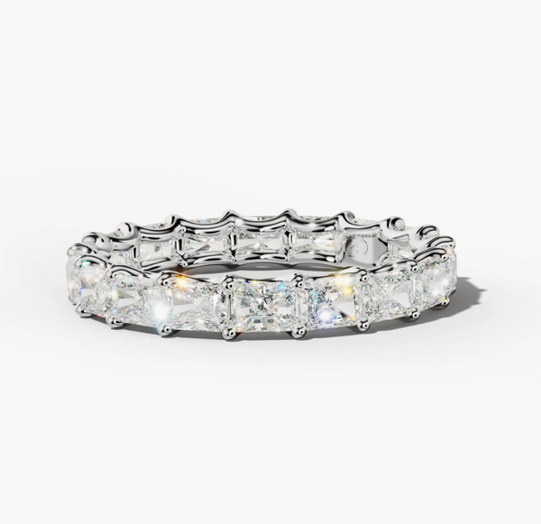 Diamond wedding band - East West Radiant - Lab-Grown