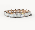 Diamond wedding band - East West Radiant - Lab-Grown
