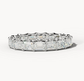 Diamond wedding band - East West Emerald - Lab-Grown