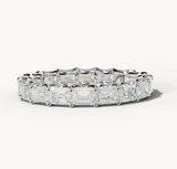 Diamond wedding band - East West Emerald - Lab-Grown