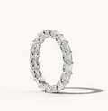 Diamond wedding band - East West Emerald - Lab-Grown