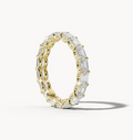 Diamond wedding band - East West Emerald - Lab-Grown