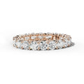 Diamond wedding band - Round - Natural