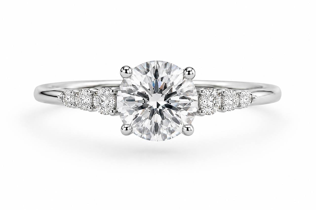 Celine Round Engagement Ring