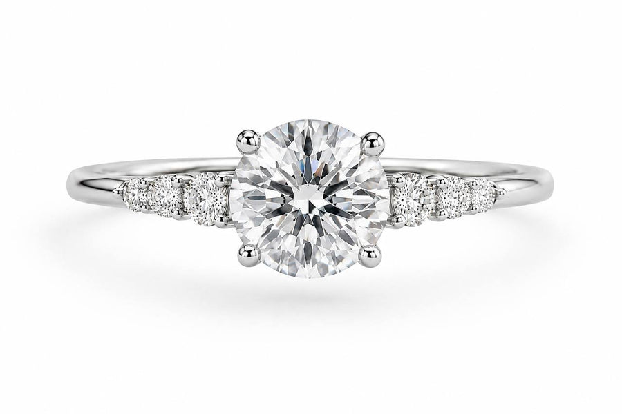 Celine Round Engagement Ring