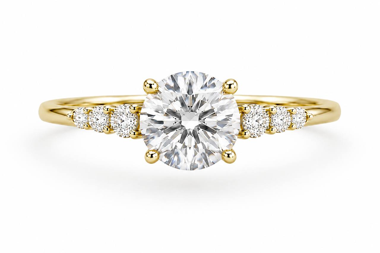Celine Round Engagement Ring
