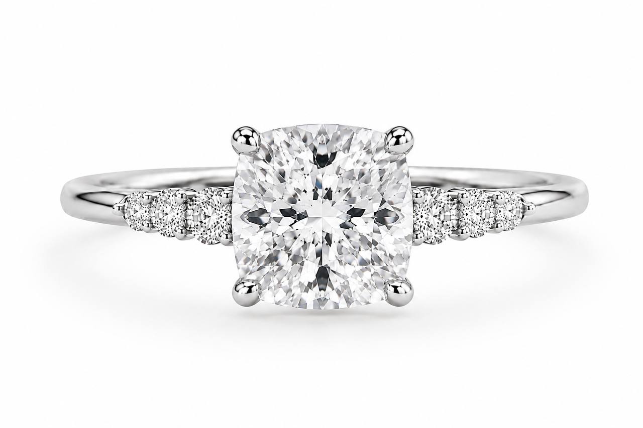 Celine Cushion Engagement Ring