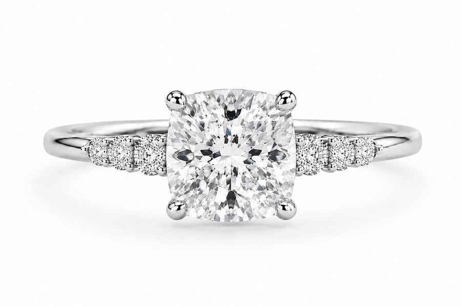 Celine Cushion Engagement Ring
