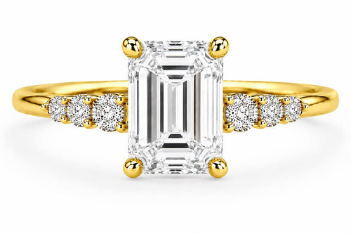 Celine Emerald Engagement Ring