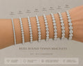 The Solvere Round Tennis Bezel Bracelet - Lab-Grown