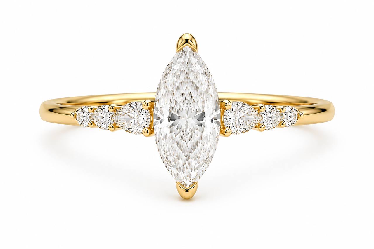Celine Marquise Engagement Ring