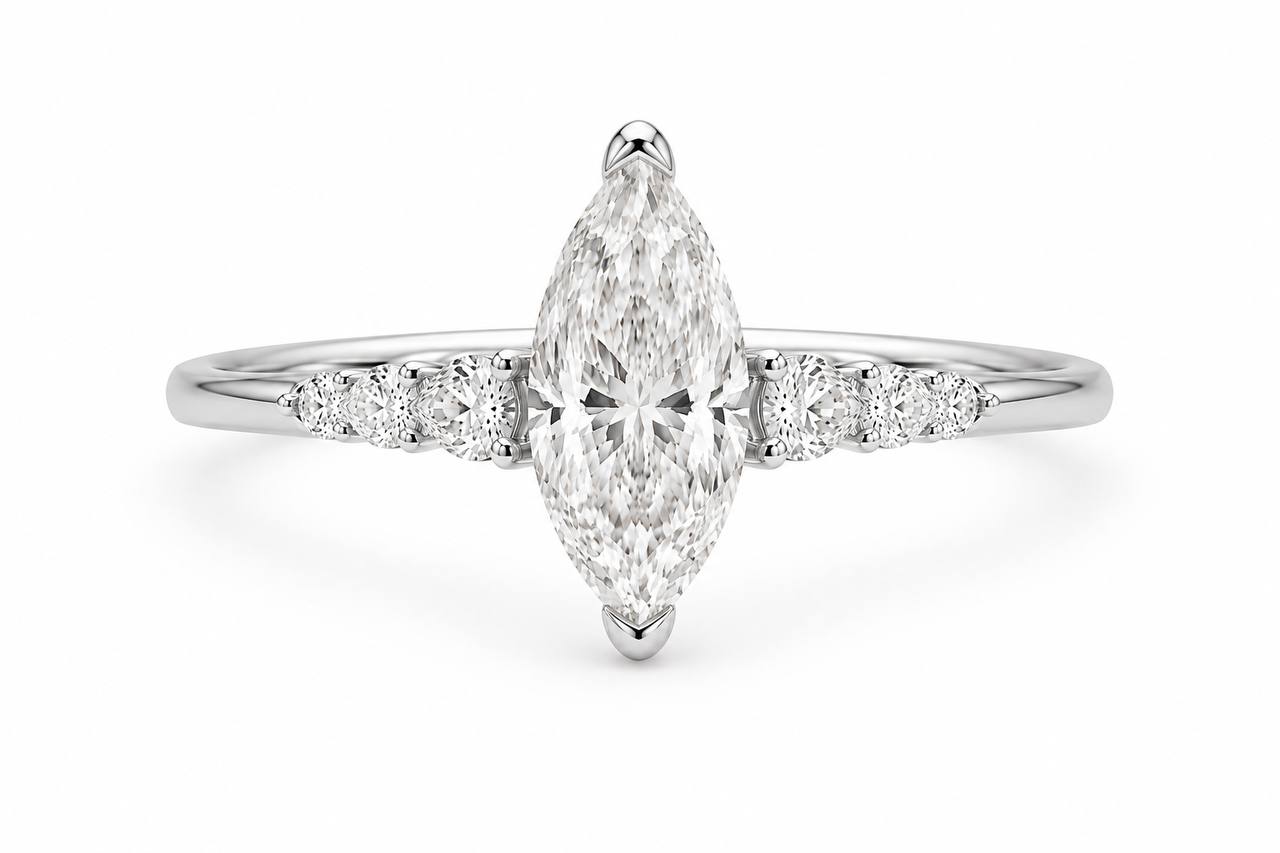 Celine Marquise Engagement Ring