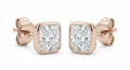 The Solvere Cushion Bezel Earrings