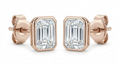 The Solvere Emerald Bezel Earrings