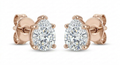 The Solvere Pear Four-Prong Earrings