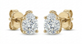 The Solvere Pear Four-Prong Earrings