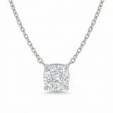 The Solvere Cushion Pendant Necklace - Lab-Grown