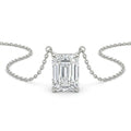 The Solvere Emerald Pendant Necklace - Color F - Lab-Grown