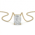 The Solvere Emerald Pendant Necklace - Lab-Grown