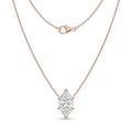 The Solvere Marquise Pendant Necklace - Lab-Grown