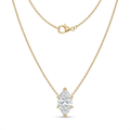 The Solvere Marquise Pendant Necklace - Lab-Grown