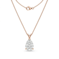 The Solvere Pear Pendant Necklace - Lab-Grown