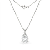 The Solvere Pear Pendant Necklace - Lab-Grown