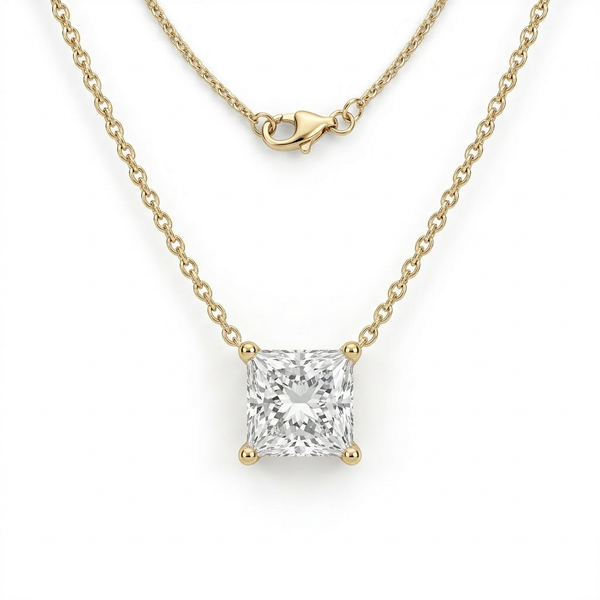 The Solvere Princess Pendant Necklace - Natural