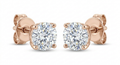The Solvere Round Four-Prong Earrings