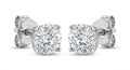 The Solvere Round Four-Prong Earrings - Color F