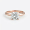 The Solvere Cushion Solitaire Ring - Lab-Grown