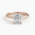 The Solvere Emerald Solitaire Ring - Lab-Grown