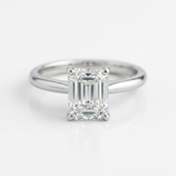 The Solvere Emerald Solitaire Ring - Lab-Grown