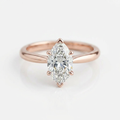 The Solvere Marquise Solitaire Ring - Lab-Grown