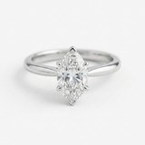The Solvere Marquise Solitaire Ring - Lab-Grown
