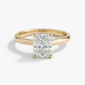 The Solvere Radiant Solitaire Ring - Lab-Grown