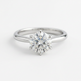 The Solvere Round Solitaire Ring - Natural