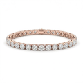 The Solvere Round Tennis Four-Prong Bracelet - Lab-Grown